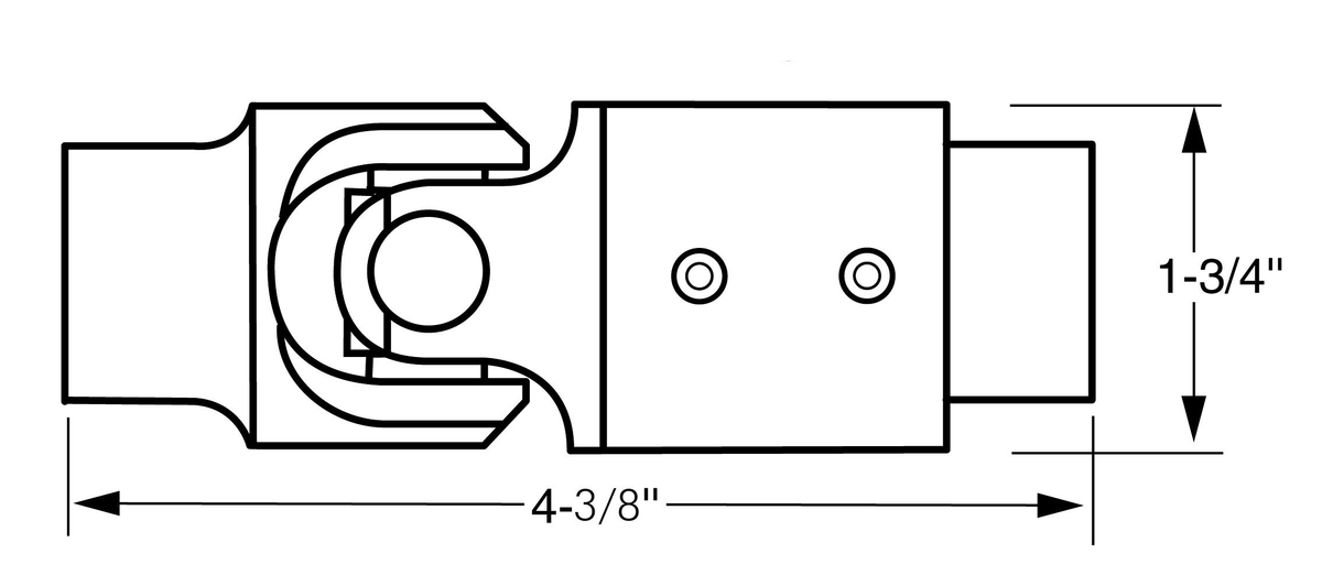 Single Steering Universal Joint M2955
