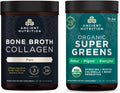 Bone Broth Collagen Powder and Organic Supergreens Powder P401384