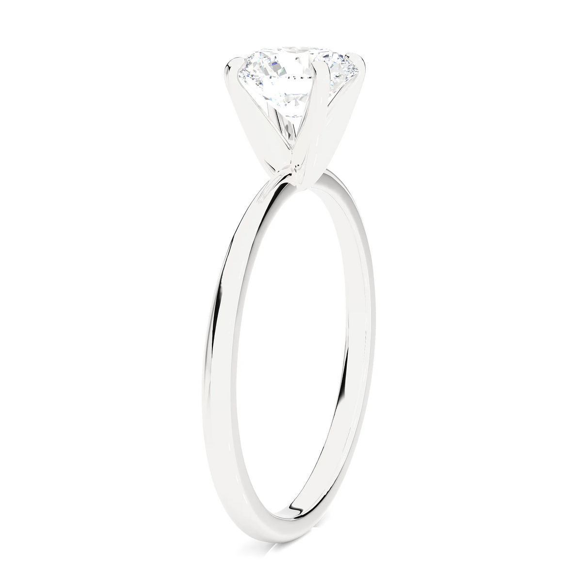 14k White Gold Solitaire Engagement Ring Q692831