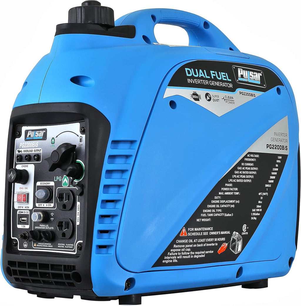 2,200W Portable Dual Fuel Quiet Inverter Generator R127