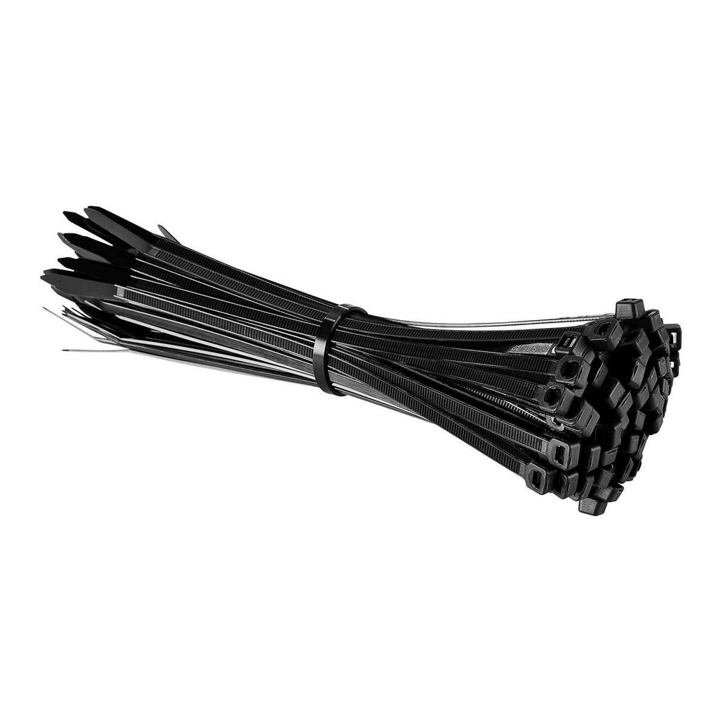 Black 8 in. UV-Resistant Cable Ties 100-Pack O2821