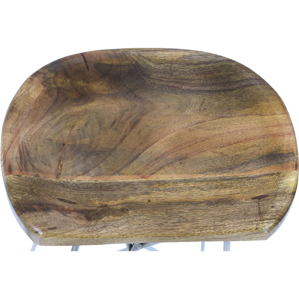 Brown Mango Wood Bar Stool D695915