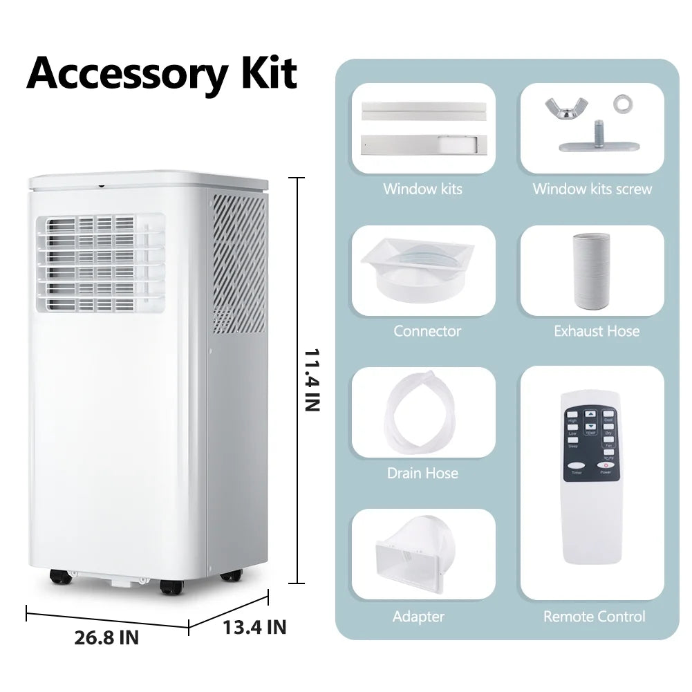 Portable Air Conditioner 6000BTU Indoor AC Unit Dehumidifier S405