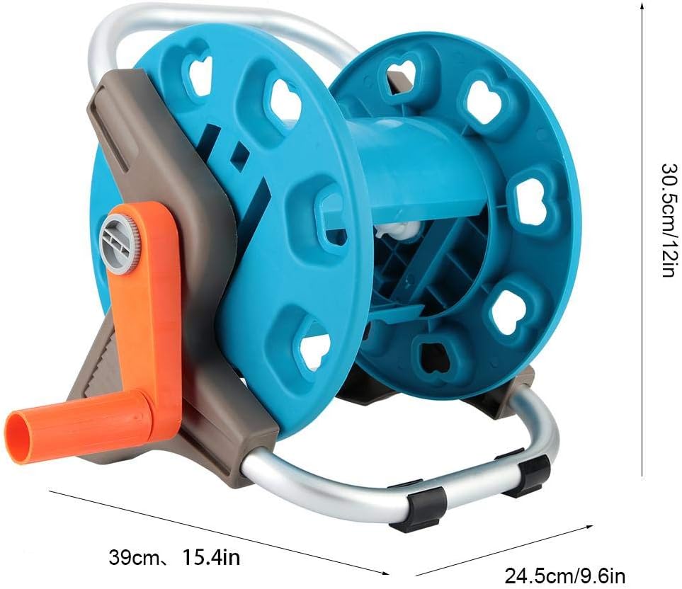 Garden Hose Reel Cart with Storage Holder Rack Q466394