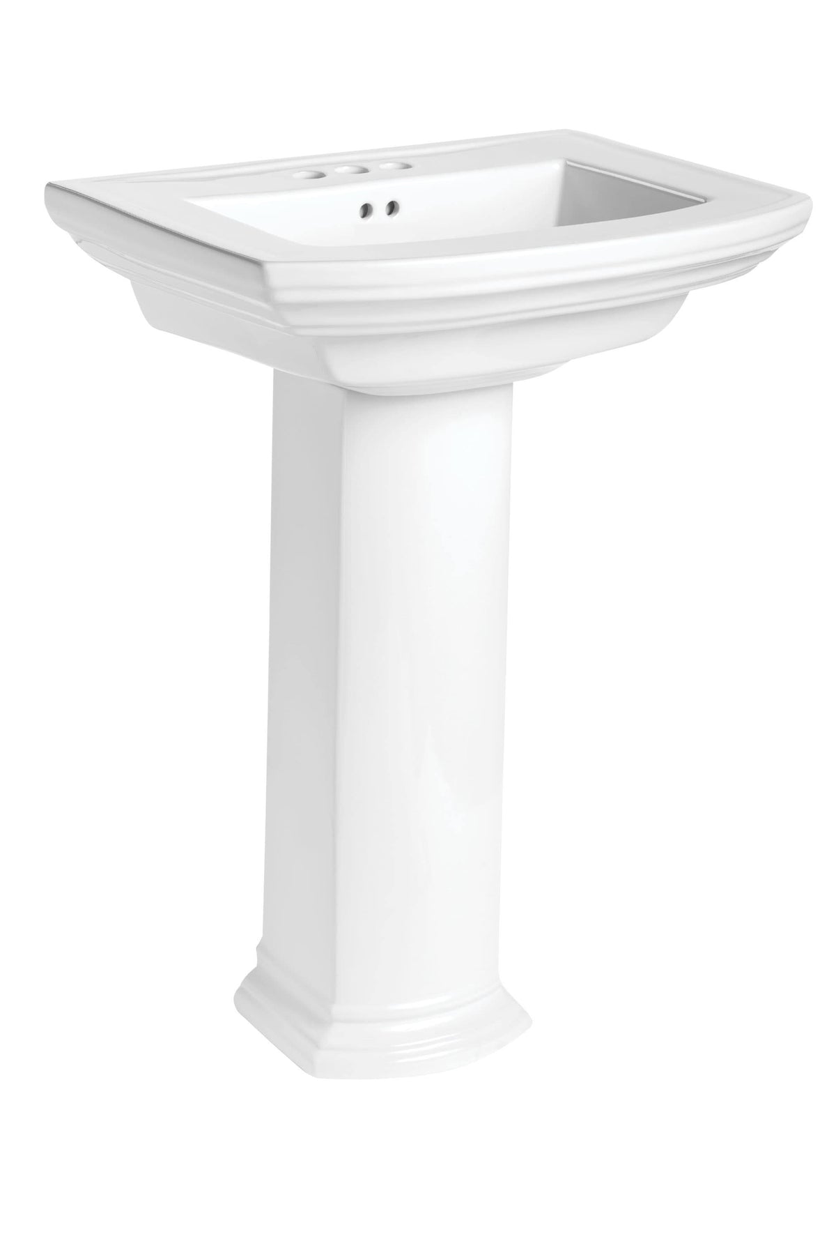 White Pedestal Combination Lavatory P7680