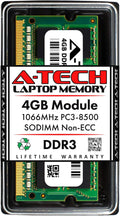 8GB (2 x 4GB) DDR3 1066MHz PC3-8500 Laptop RAM SODIMM Kit Non-ECC Unbuffered 204-Pin Memory Modules Pack of 2 W59609