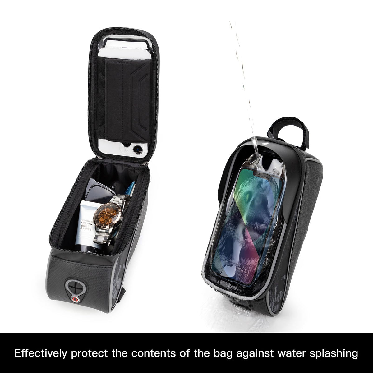 Waterproof Bike Handlebar Bag with Cell Phone Holder G23280