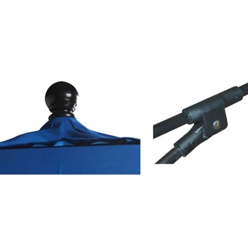 11' Fiberglass Market Umbrella with Double Wind Vent W93531