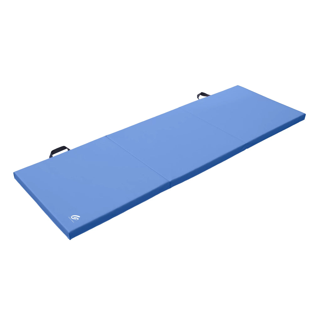 Black Tri-Fold Exercise Mat with Handles J316