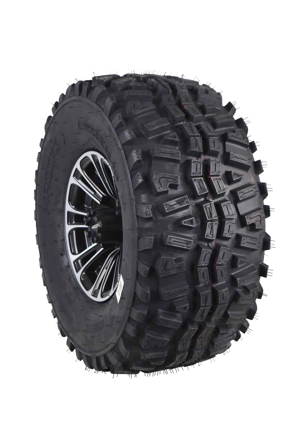 23x11-10 6 Ply Golf Cart Tire & Black Wheel Kit B211789