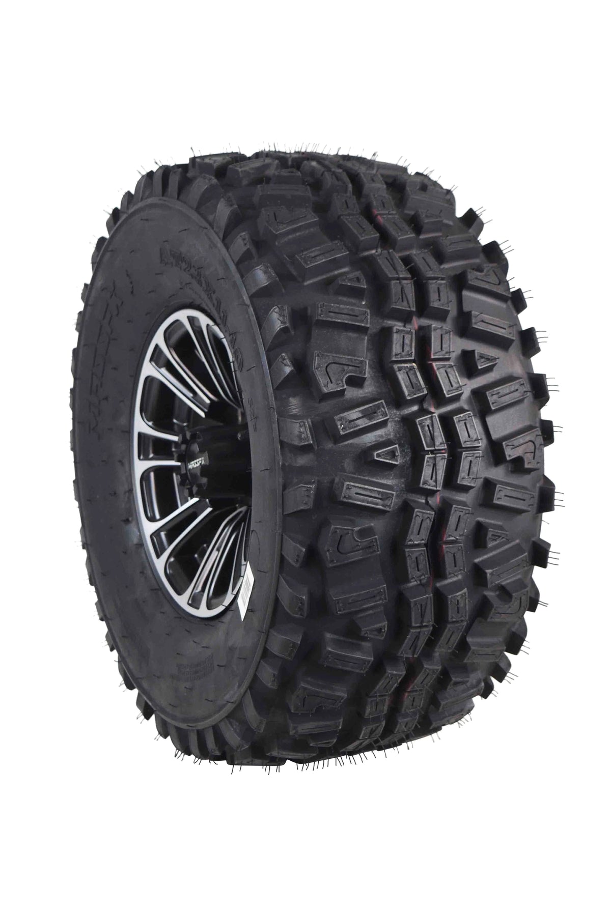 23x11-10 6 Ply Golf Cart Tire & Black Wheel Kit B211789