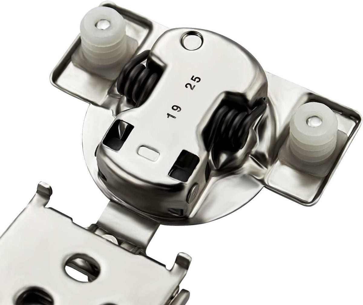 12 Pack 6 Pairs 1/2 inch Overlay Soft Close Hinges Satin Nickel Stainless Steel Concealed Hinge Z341158