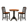 Black 3 Piece Counter Height Pub Table Set C62556