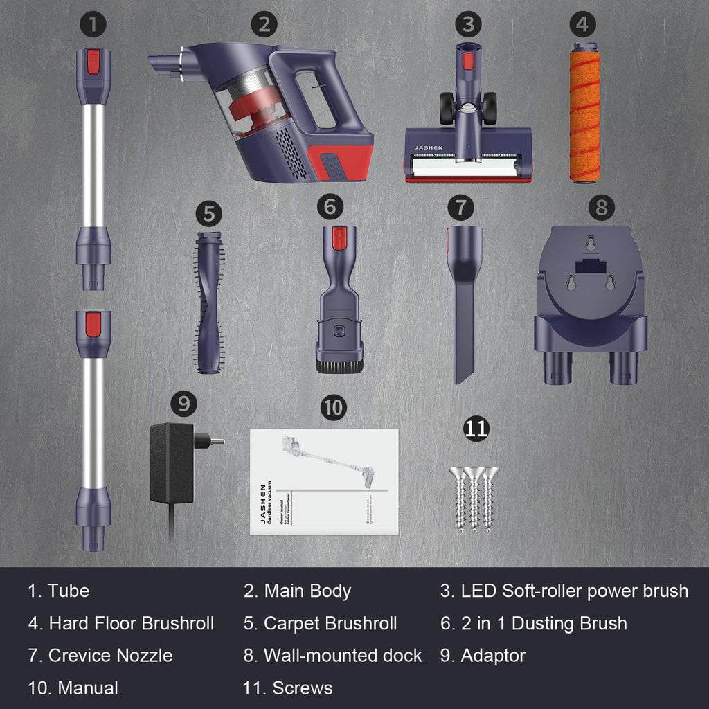 Cordless Stick Vacuum Cleaner, 250W Suction, 3-in-1 Handheld Vac K833394