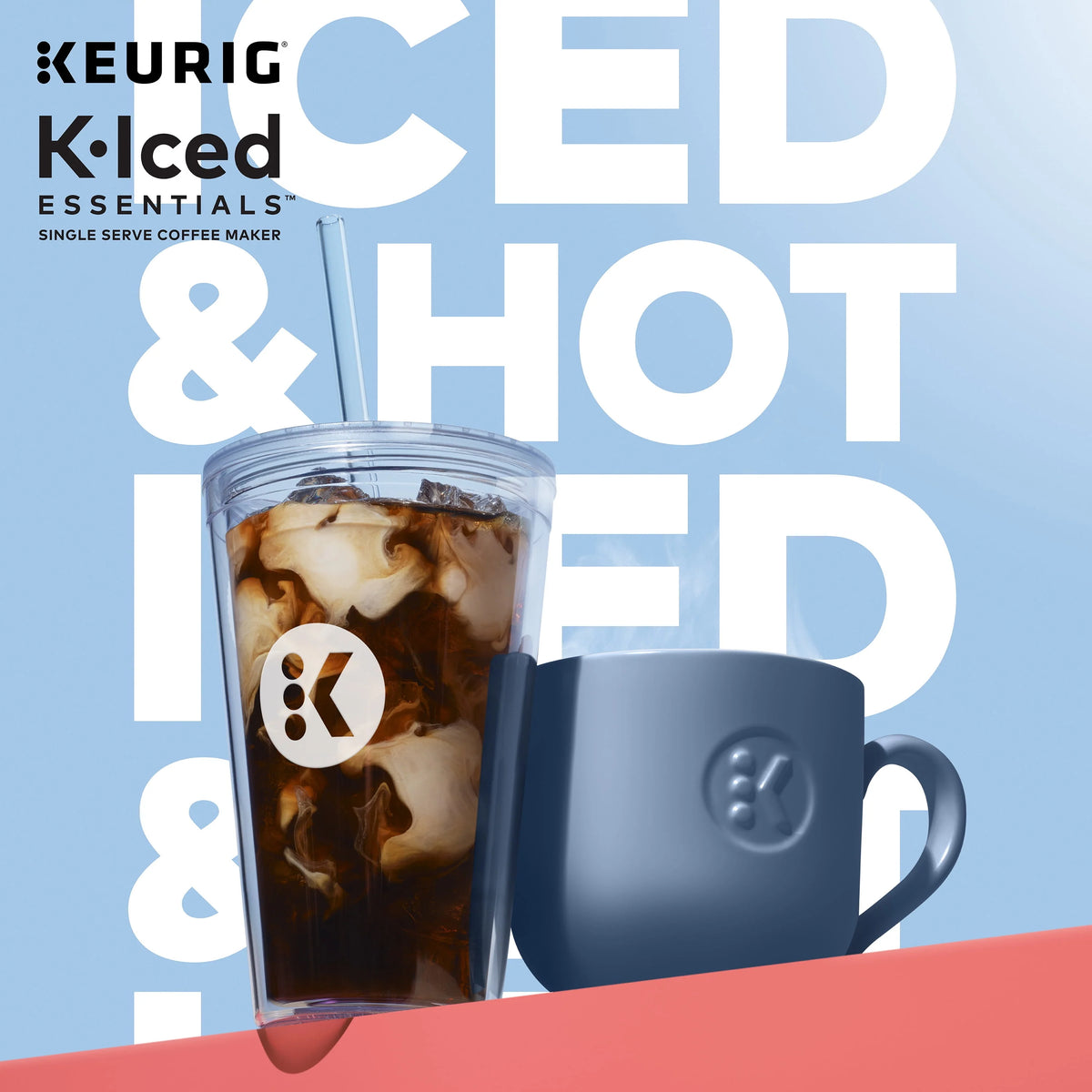White Iced and Hot Single-Serve Coffee Maker J217
