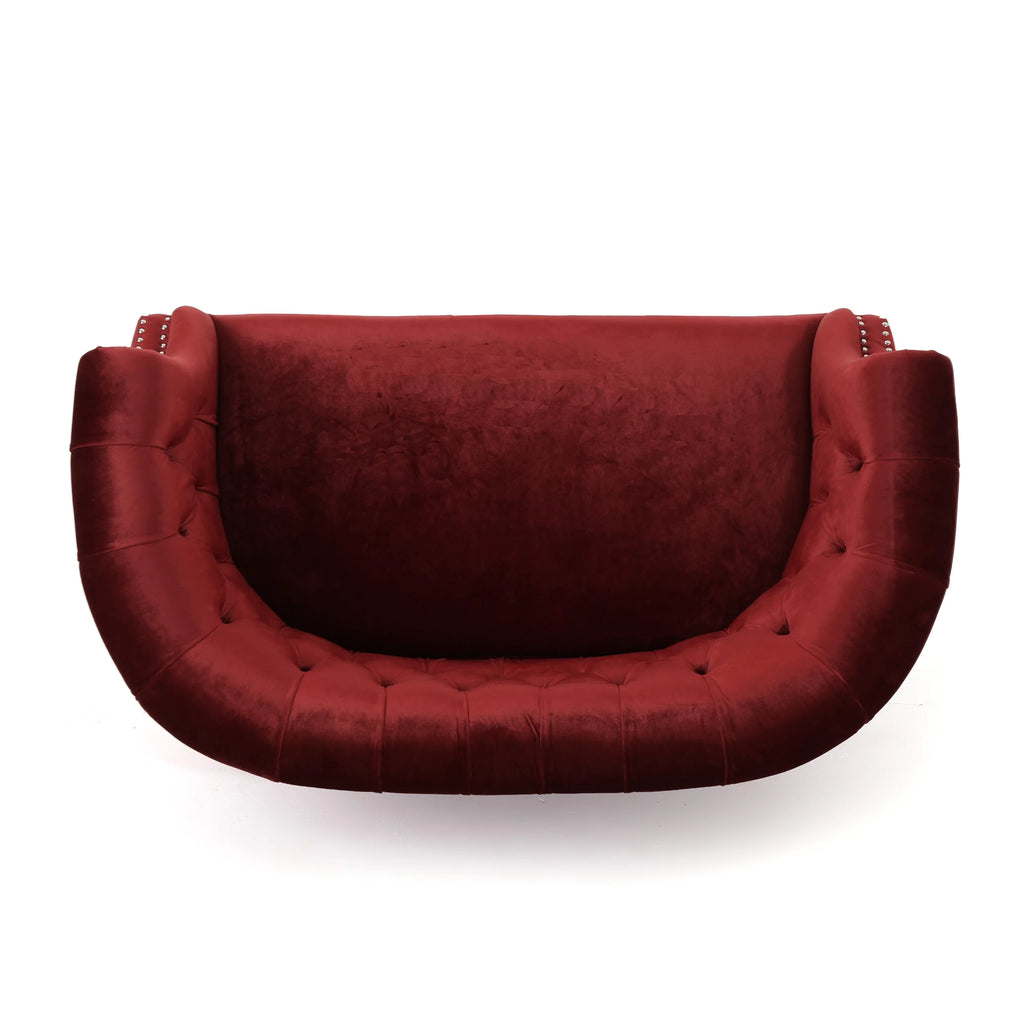Tufted Chesterfield Velvet Loveseat P88981