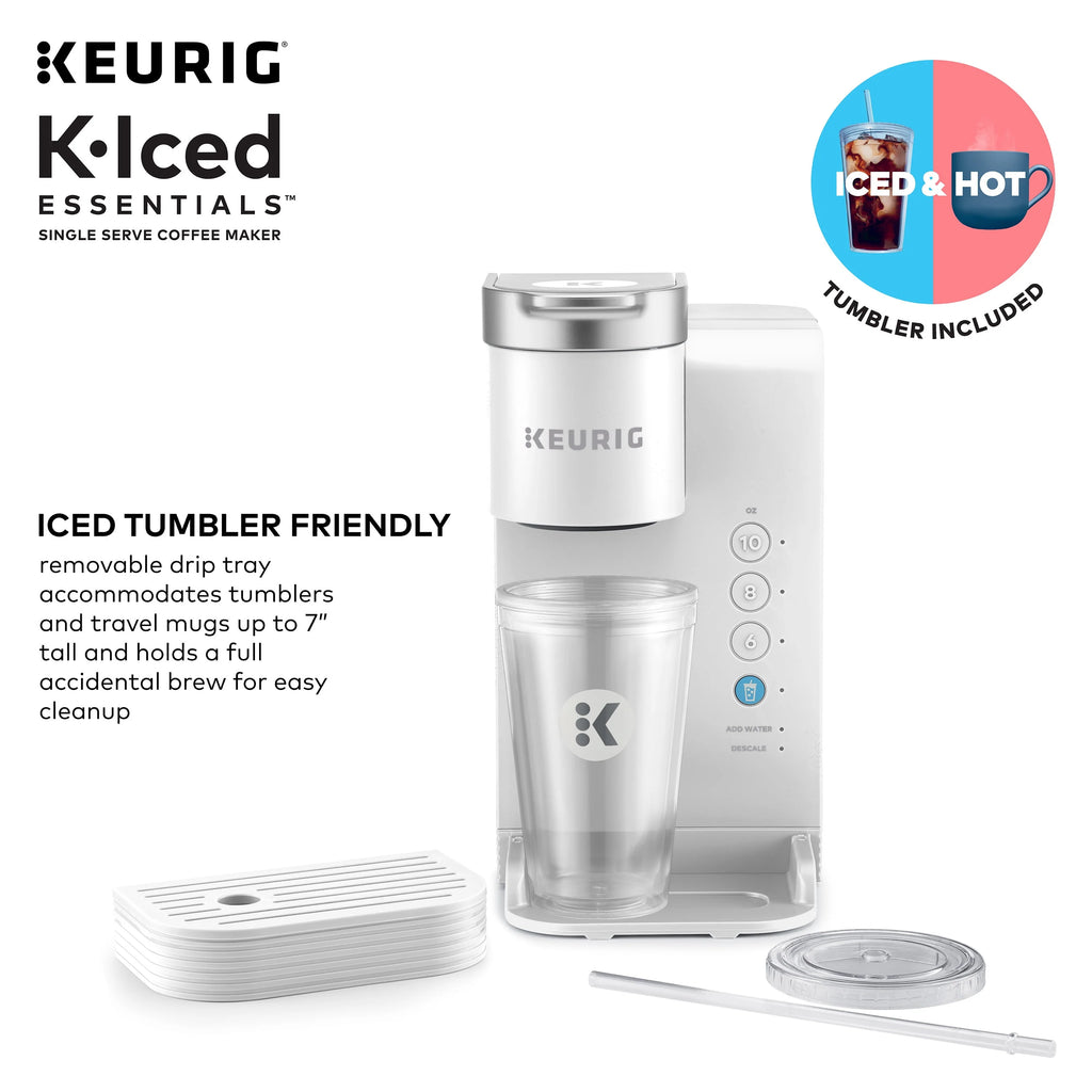 White Iced and Hot Single-Serve Coffee Maker J217