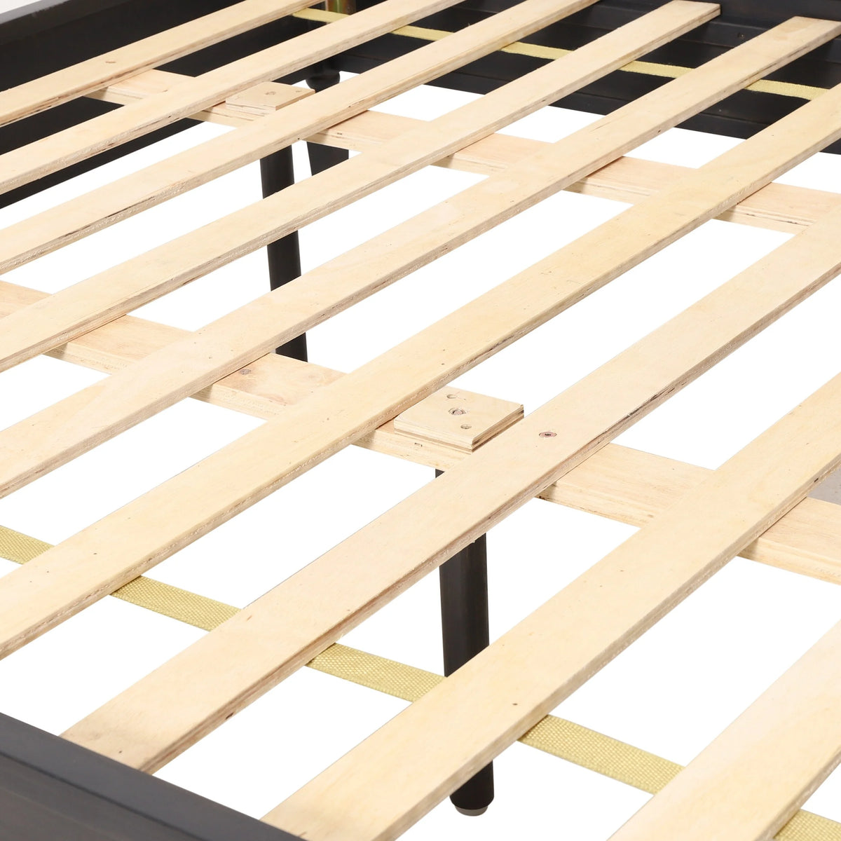 Acacia Wood and Rattan Queen Bed X56335