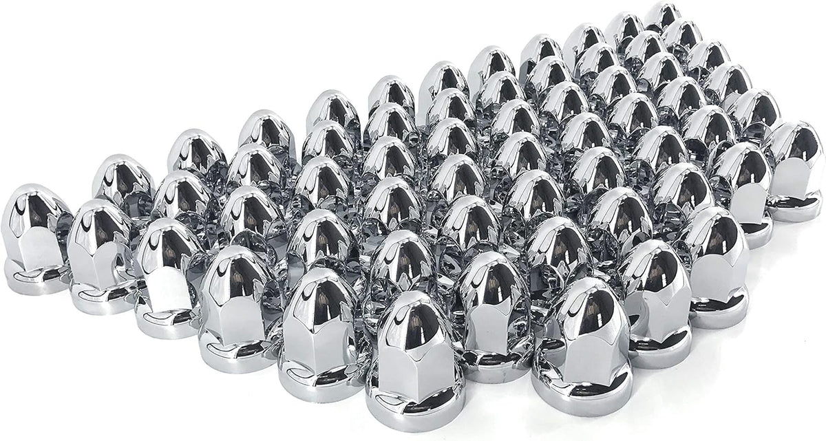 Plastic Lug Nut Cover, 33mm, flanged, 60pcs Pack of 2 A986426