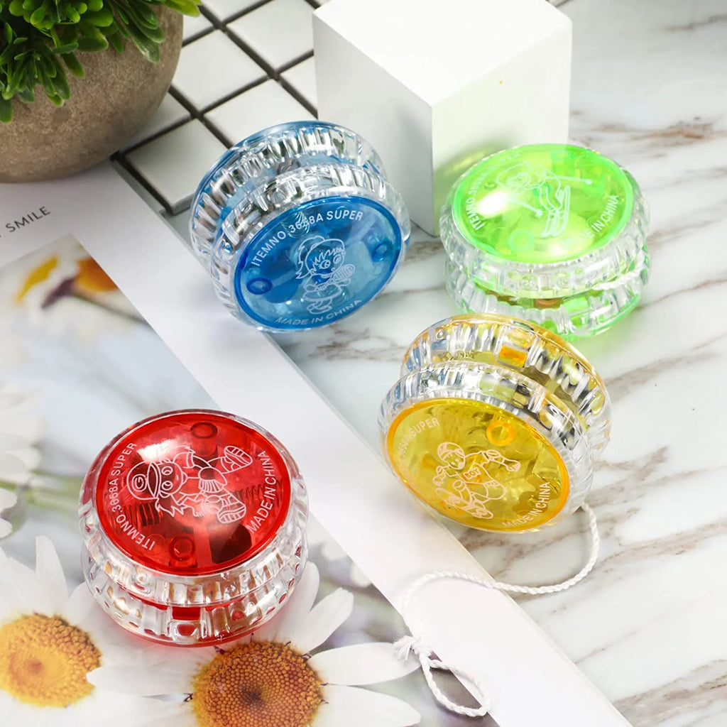 6 Pieces LED Light Plastic Yoyo M9803
