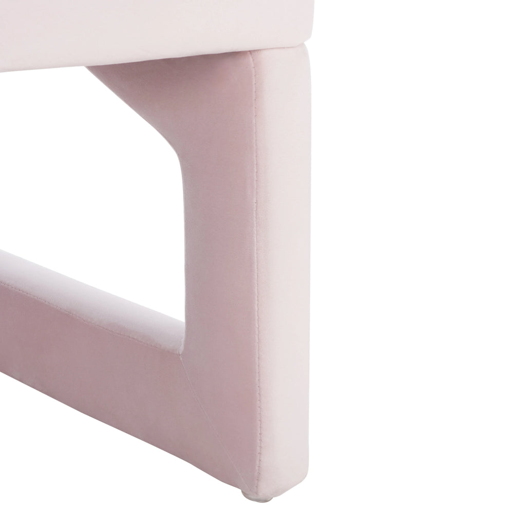 Light Pink Upholstered Accent Chairs A387714