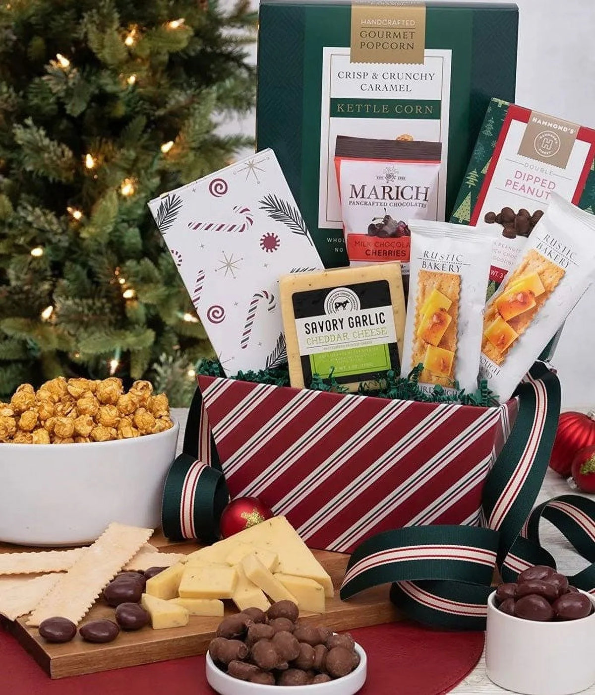 Crackers & Cheese Gift Basket T2385