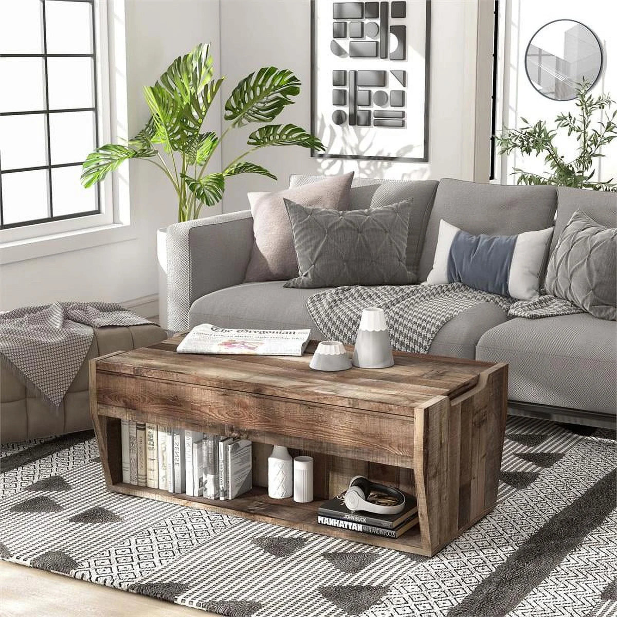 Wood Lift-Top Coffee Table R76548