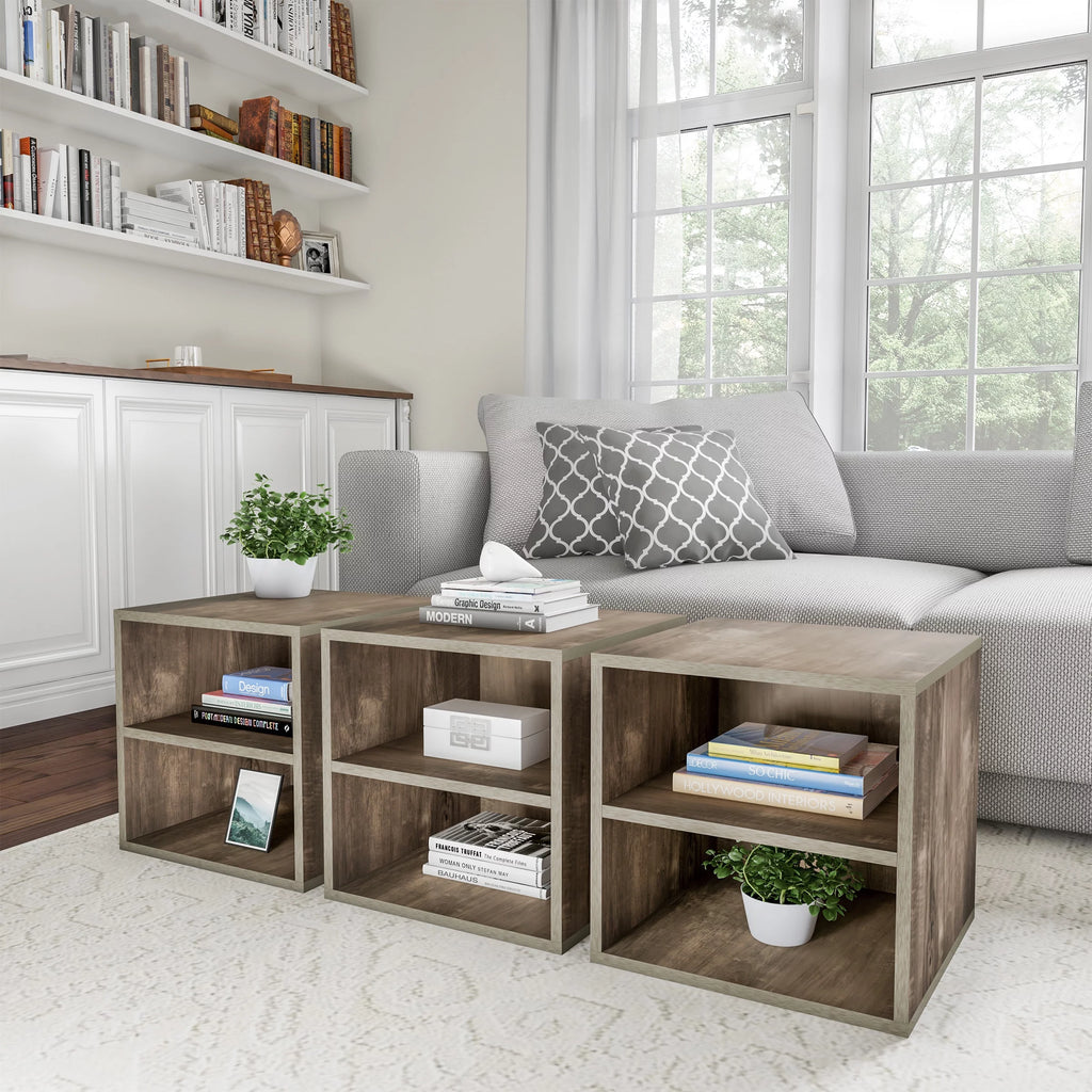 2 Shelf End Table T817