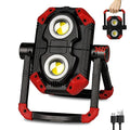 Rechargeable 2 COB 2500LM Folding Portable LED Work Light H149