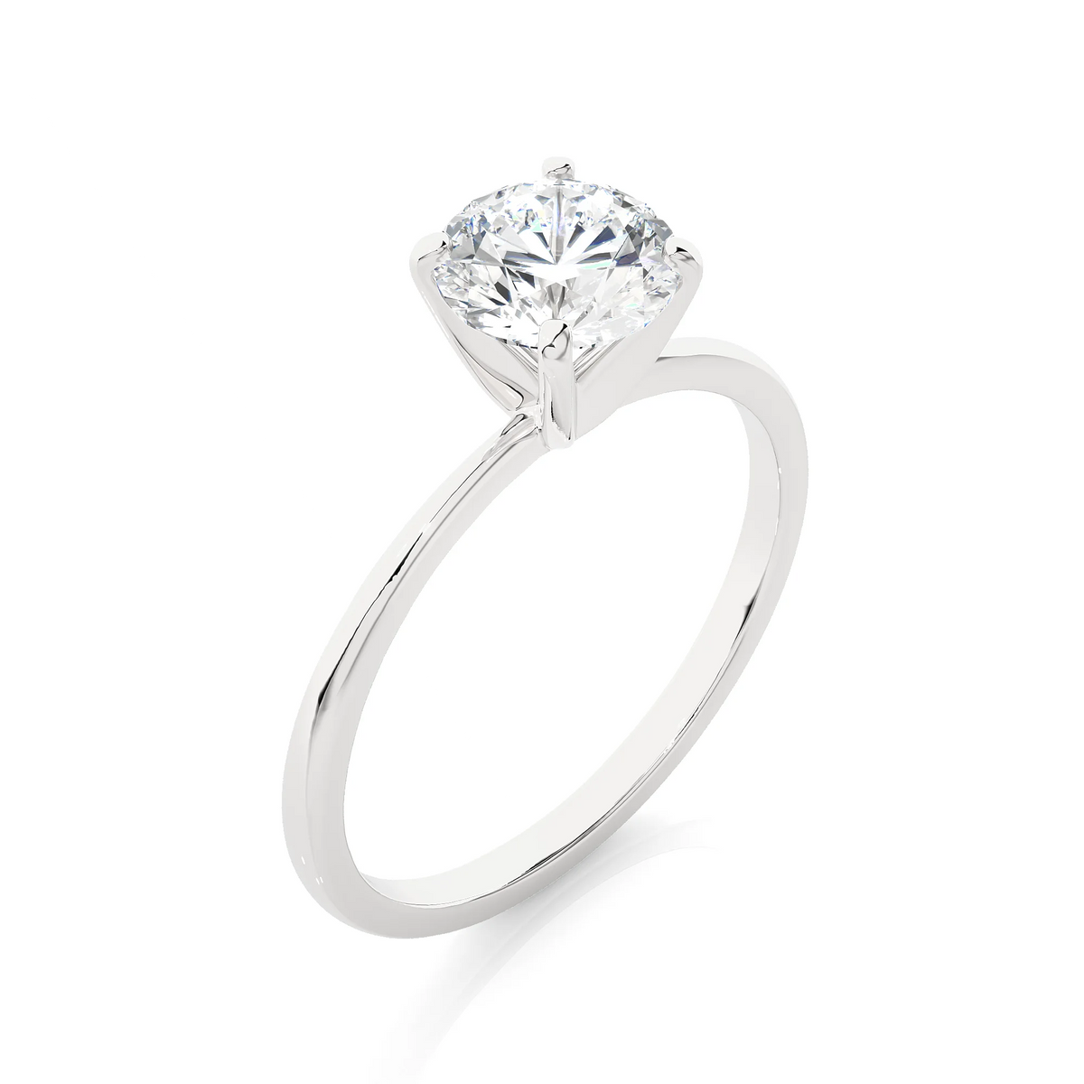 14k White Gold Solitaire Engagement Ring Q692831