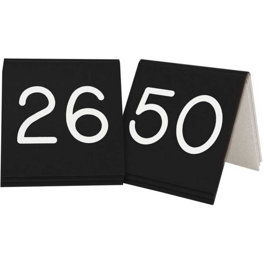 3 in x 3 in Black/White Number Tent Set R501