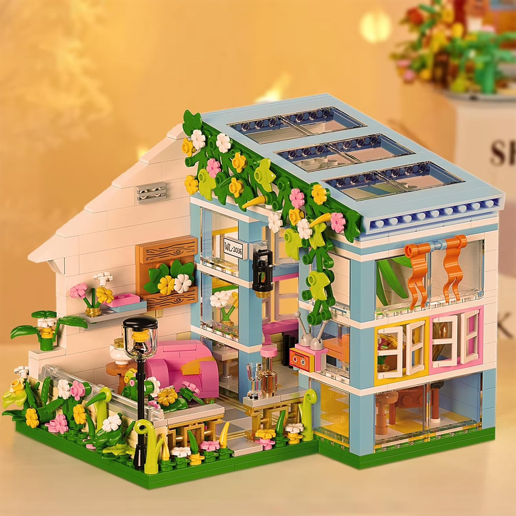 Flower House Building Toys Garden Building Blocks Sets for Kids Y5862