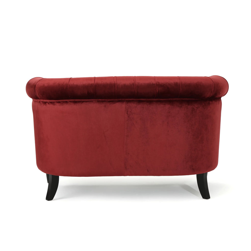 Tufted Chesterfield Velvet Loveseat P88981