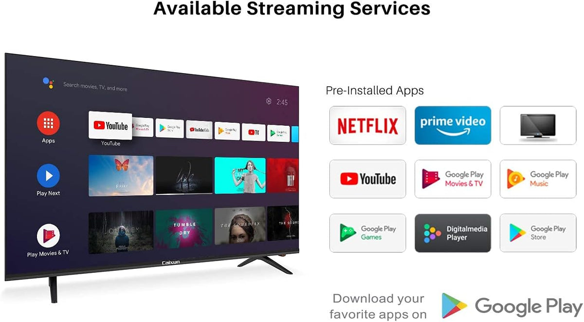 55 inch 4K UHD HDR Smart Android TV P572