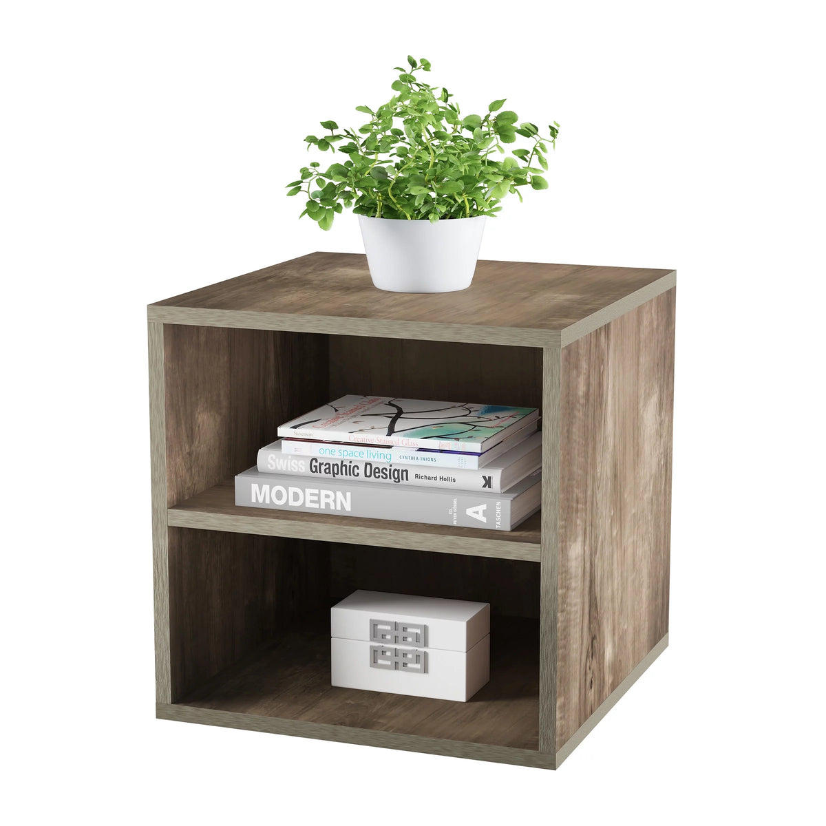 2 Shelf End Table T817