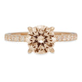Champagne Simulated Diamond 18k Yellow Gold Ring V405600