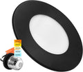 4 Inch LED Recessed Ceiling Light, 5 Color Selectable 2700K-5000K, Dimmable, 500 LM, Chrome Y975242