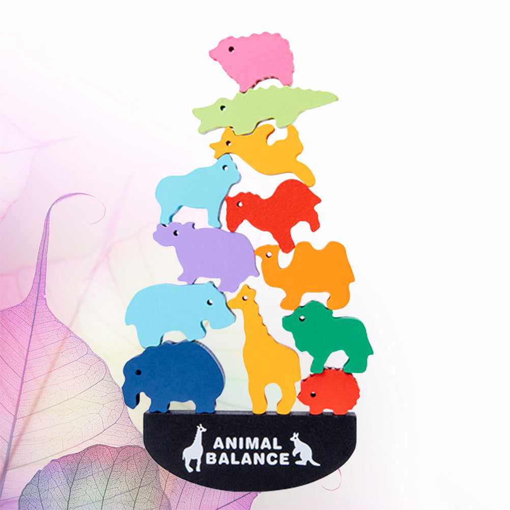 Animal Pattern Wooden Building Blocks Toy S378530