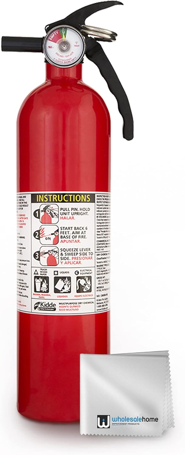 7 Pack Red Multipurpose Fire Extinguishers B62770
