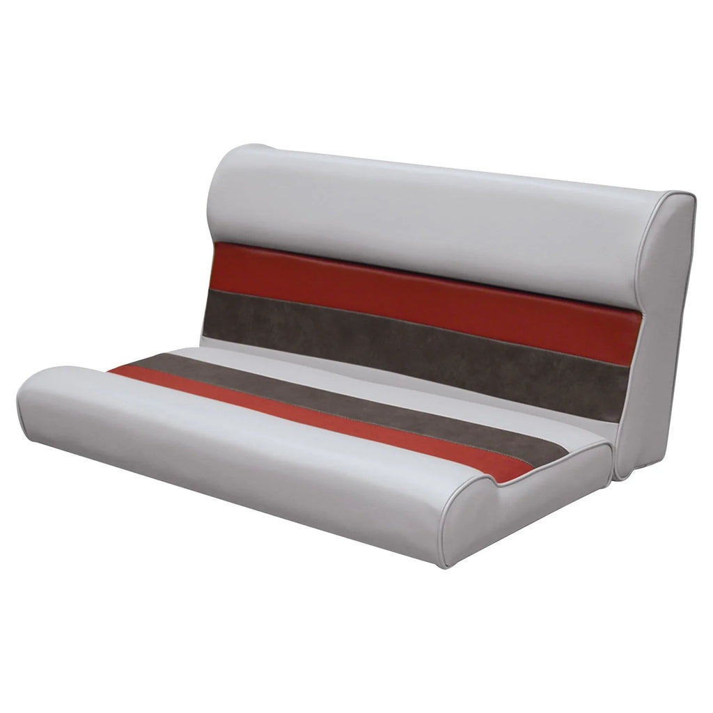 Gray Navy Blue Boat Seat and Backrest Cushion Set K2932