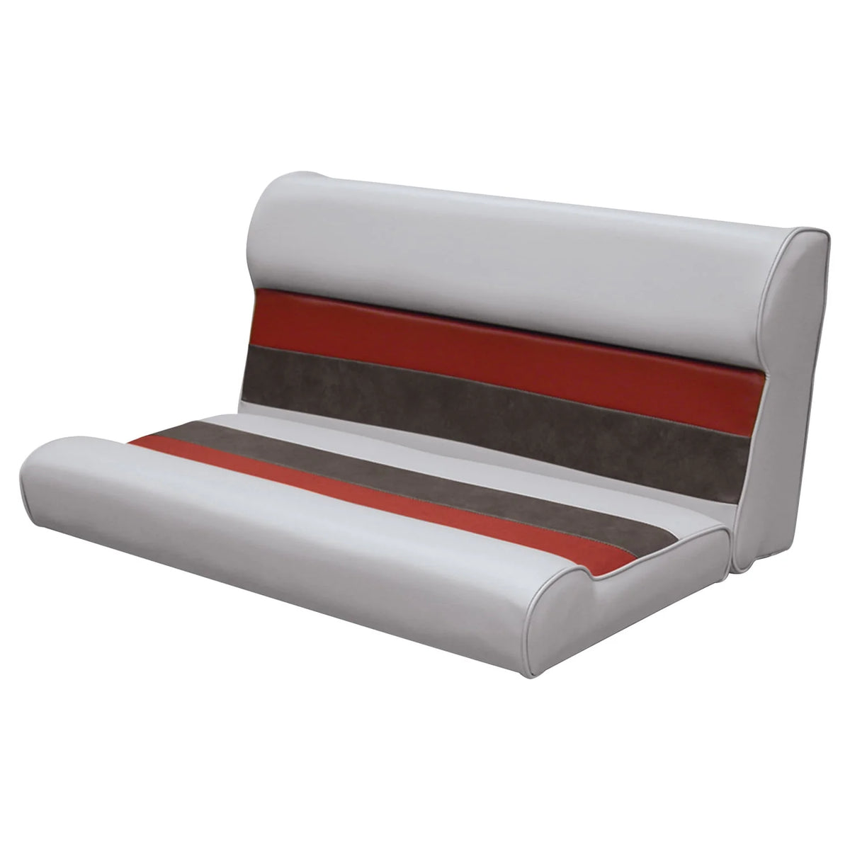 Gray Navy Blue Boat Seat and Backrest Cushion Set K2932