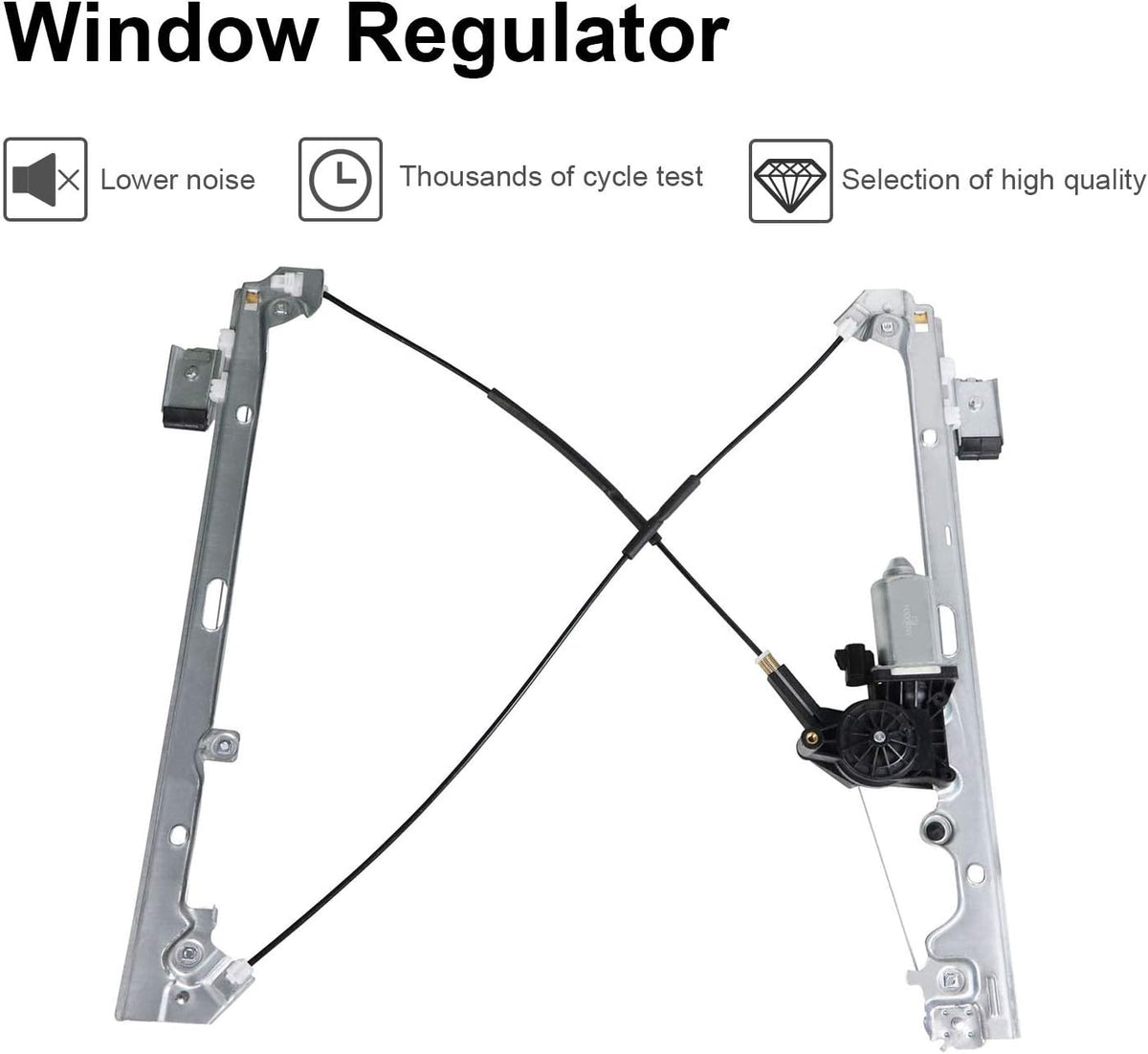 Front Driver Side Power Window Motor and Regulator Assembly for 2000-2006 GMC Yukon/Chevrolet Tahoe Pack of 2 P622800