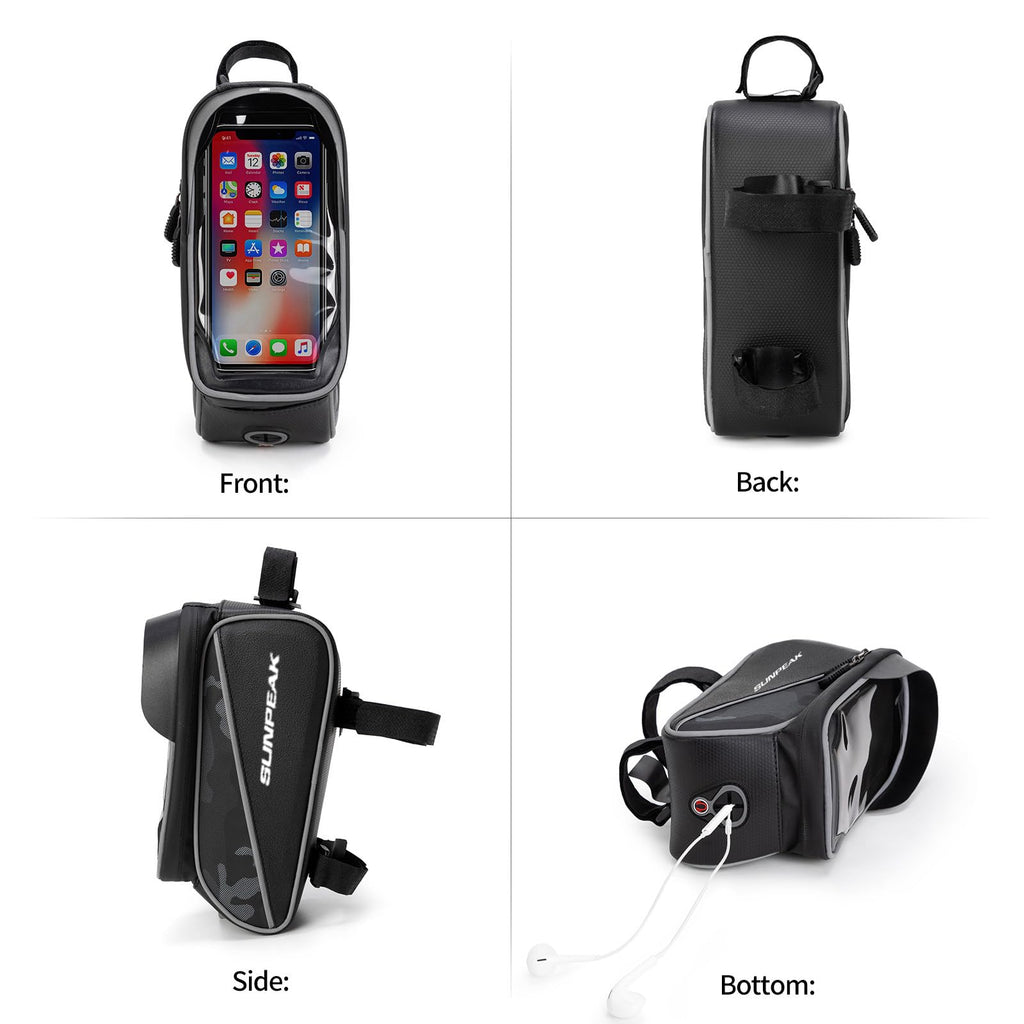 Waterproof Bike Handlebar Bag with Cell Phone Holder G23280